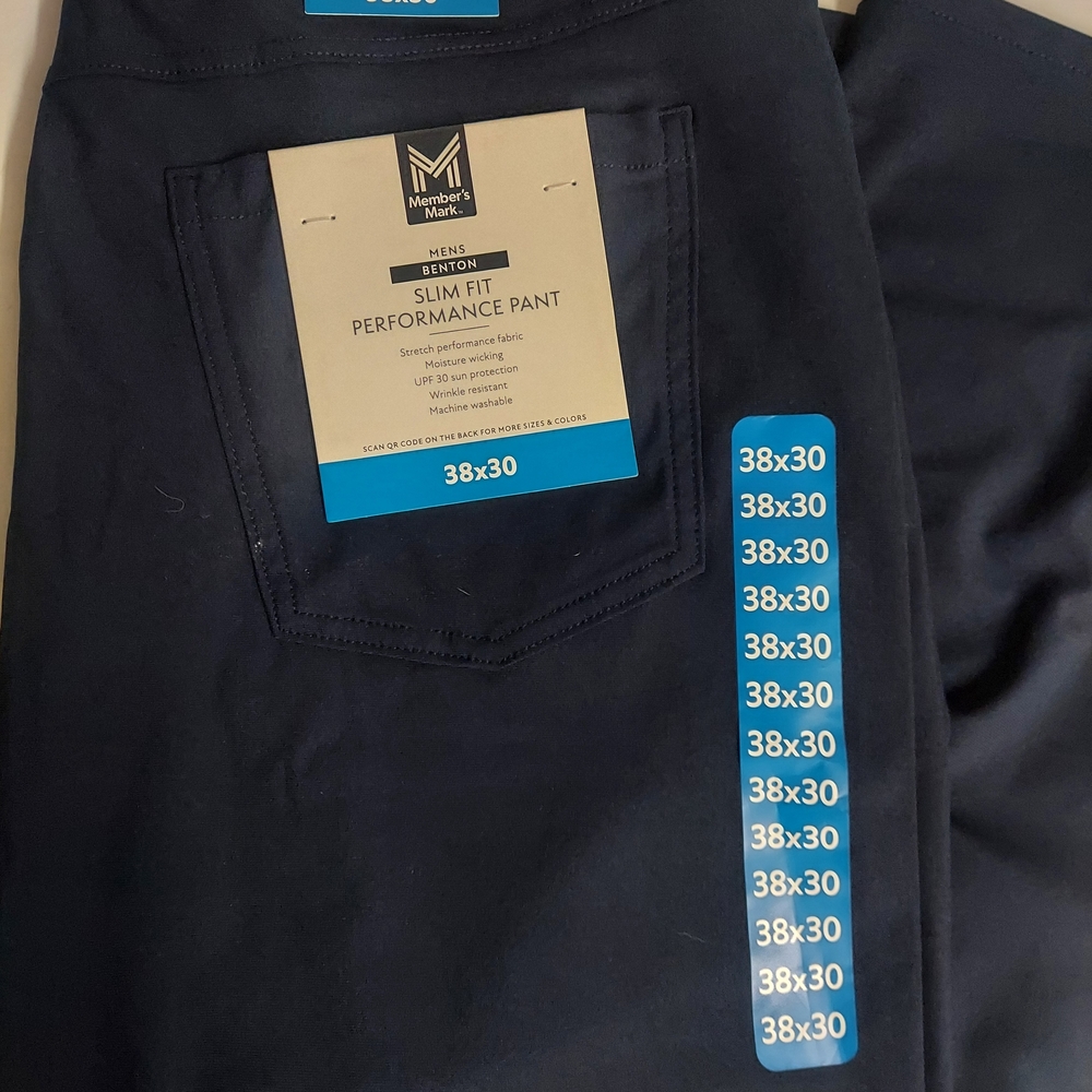 Men's Slim Fit Pants- Navy
